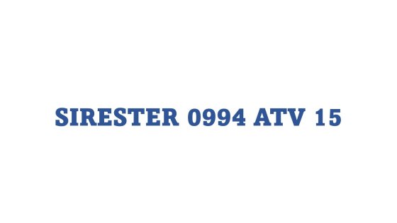 SIRESTER 0994 ATV 15